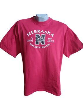 Nebraska Huskers T-Shirt Men's XL Big Red Officially Licensed AS Sports